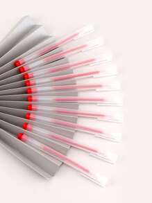 10pcs/Set Simple Transparent Frosted Neutral Pens Stationery Fresh And Simple Watercolour Pen 0.5mm Fountain Pen Office Pen - Red - View 5