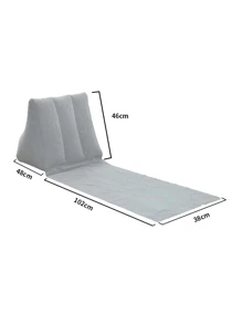 1 Pieza Cojín Triangular De Peluche Inflable De Pvc Para Mayorista, Azul / Amarillo - Amarillo - Ver 3