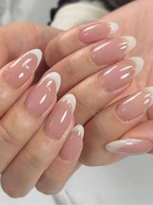 24入組/套大極簡風格橢圓形形狀指甲銼和1入組果凍凝膠 - 彩色 - 查看 1