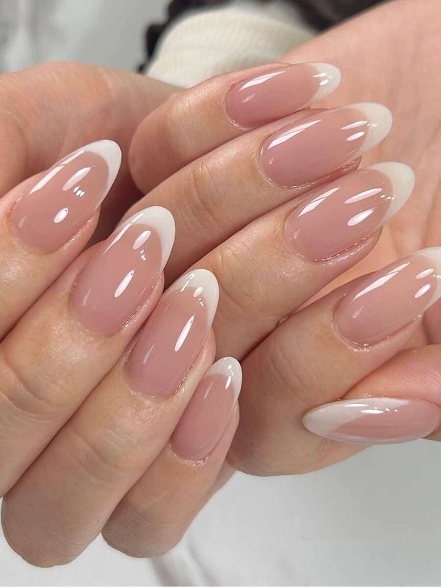 24入組/套大極簡風格橢圓形形狀指甲銼和1入組果凍凝膠 - 彩色 - 查看 1