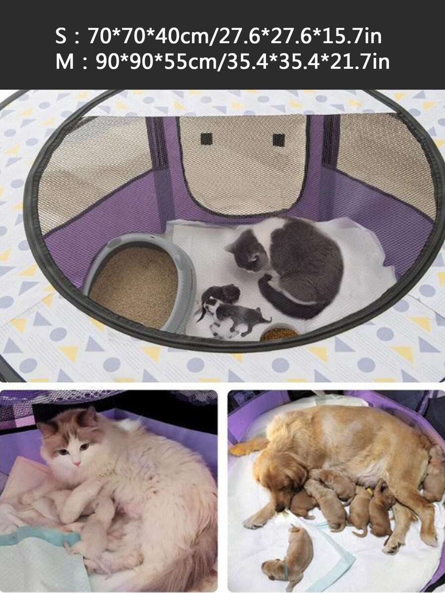 Round Foldable Cat Delivery Room Pet Cage SHEIN USA