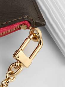 1pc Gold Chain Strap Mahjong Bag Long Chain Accessory, Underarm Bag Chain Rod Replacement Shoulder Strap DIY Modification Accessory - Gold - View 5