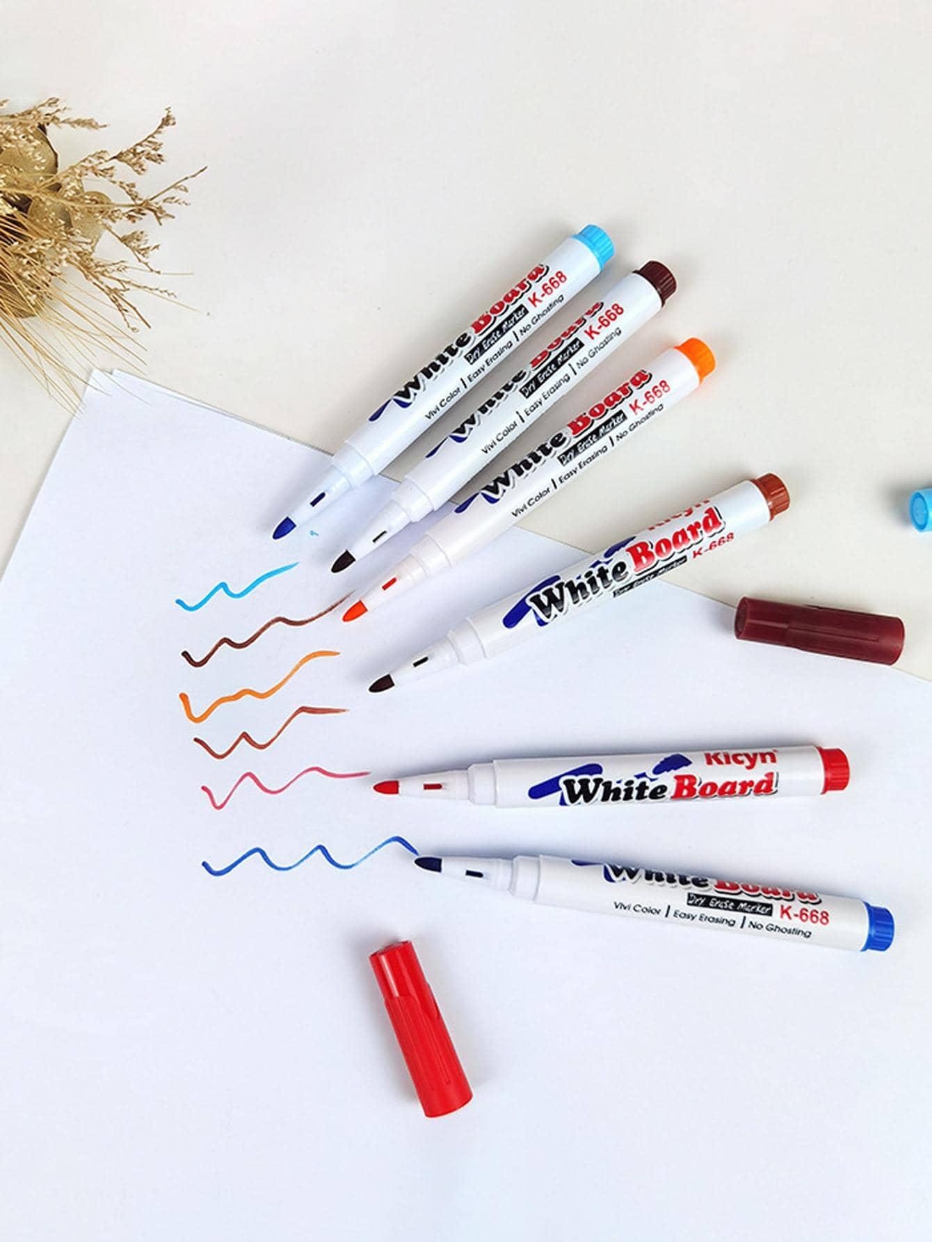12pcs Random Color Water Drawing Floating Doodle Pen For Kids, Magical