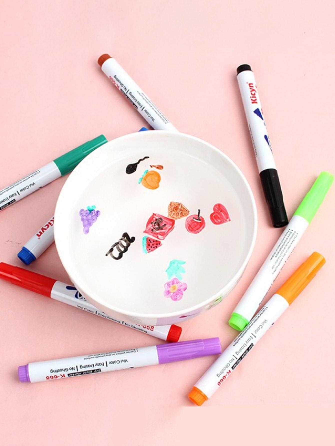 12pcs Random Color Water Drawing Floating Doodle Pen For Kids, Magical