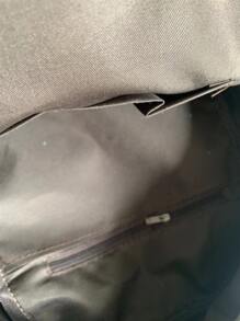 Fashionable Classic Small Corduroy Women's Backpack, School Backpack - Green - View 4