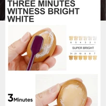 50g 牙齿美白粉仿珍珠精华天然牙齿牙膏牙刷套装口腔卫生亮白粉牙膏去除牙菌斑 - 淺藍色 - 查看 4