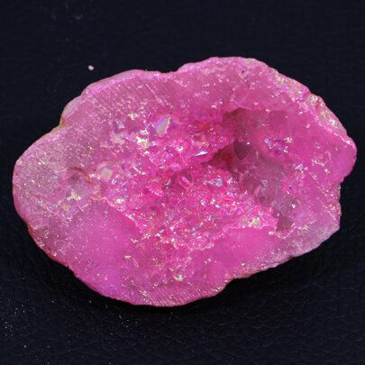 Natural Crystal Spar Specimen Electroplated  Geodes (A Bag Of 0.8lb), Angel Aura Quartz, Home Décor Accessories