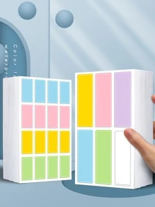 1彩色標籤貼紙,防水自黏式可拆卸標籤適用於整理,標記,和 - 彩色 - 查看 1