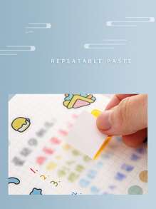 1彩色標籤貼紙,防水自黏式可拆卸標籤適用於整理,標記,和 - 彩色 - 查看 3