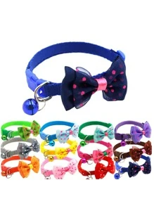 de mascota con lazo campana cuello - Rojo - Ver 4