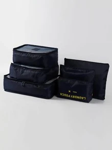 6pcs/Set Storage Bag For Clothes And Travel Accessories Organizing For Travel Storage Bag,Makeup Bag,Cosmetic Bag,Vacation Organizer,Large Capacity Makeup Organizer Makeup Case, For Lipstick, Brush, Skincare, Mobile Phone, Coin, Small Items, For Home,Gift,Vacation And Festival Halloween Christmas Multifunctional Use,Boho Vibes