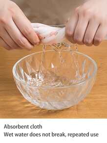 40入組/套20cmx20cm圖案無紡布織物毛巾,可撕開,可愛,可重複,吸水,油吸水,適用於家庭,廚房,車,浴室