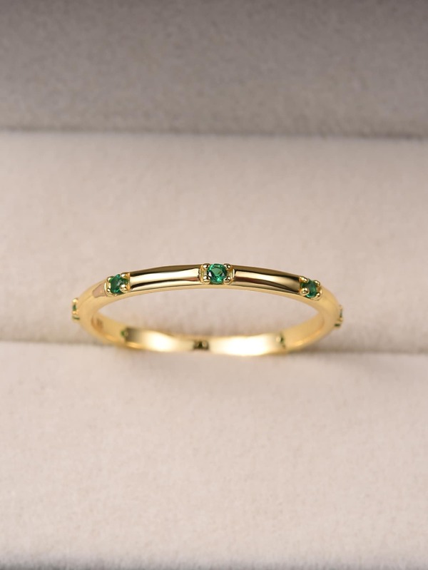 Esberry 1 buc Inel superb Bijuterii pentru dama Argint Sterling 925 Placat cu aur galben Bijuterii fine Purtare zilnica Cadouri