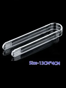 Clear Acrylic Ice Cube Tongs - Clear - View 1