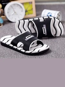 Men's Summer New Indoor Home Slippers For Bathroom, Shower With Non-slip Sole - White - View 4