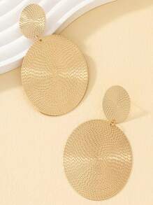 1 pair of fashion exaggerated personality simple big earrings