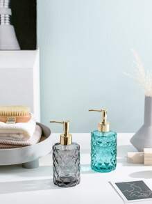 1入組 350 毫升紫色形狀皂液器，可填充按壓式皂液器，適用於洗手液、乳液、沐浴露、洗髮水和清潔液 - 紫色 - 查看 8