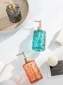 1入組 350 毫升紫色形狀皂液器，可填充按壓式皂液器，適用於洗手液、乳液、沐浴露、洗髮水和清潔液 - 紫色 - 查看 3