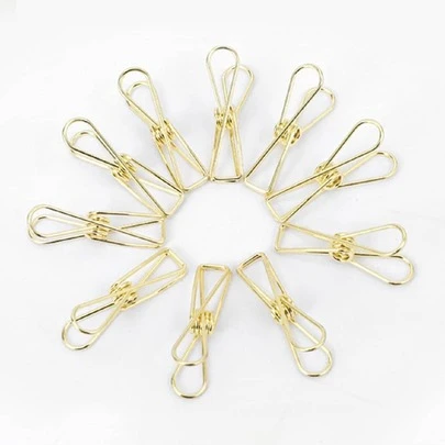 10pcs Outdoor Tent Mini Clip, Press-Type Non-Slip Fixing Clamp With Windproof Rope, Used For Food Bags, Camping Lanterns And So On Camping Stuff