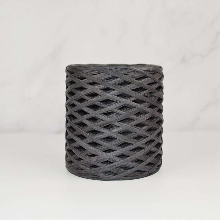 1 pieza de cuadros Pajita de papel cuerda , de imitación rafia costura Hilo , de croché , teñido unicolor de paja cuerda , DIY de paja costura material , para Bolsas , Sombreros , espiral usar - Bronce - Ver 1