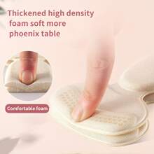1pair T-Shaped Heel Pads For Shoes, Heel Inserts For Women Anti-Slip Heel Grips, Liner Cushions Inserts For Women Men, Prevent Rubbing Blisters Heel Slipping