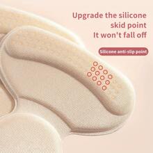 1pair T-Shaped Heel Pads For Shoes, Heel Inserts For Women Anti-Slip Heel Grips, Liner Cushions Inserts For Women Men, Prevent Rubbing Blisters Heel Slipping