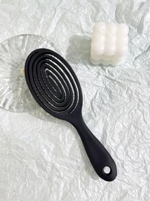 1 Piece Women's Hollow Comb Black Mosquito Coil Comb Scalp Massage Hair Comb Dry And Wet Dual-Use Rib Comb ,Hair Styling Tools