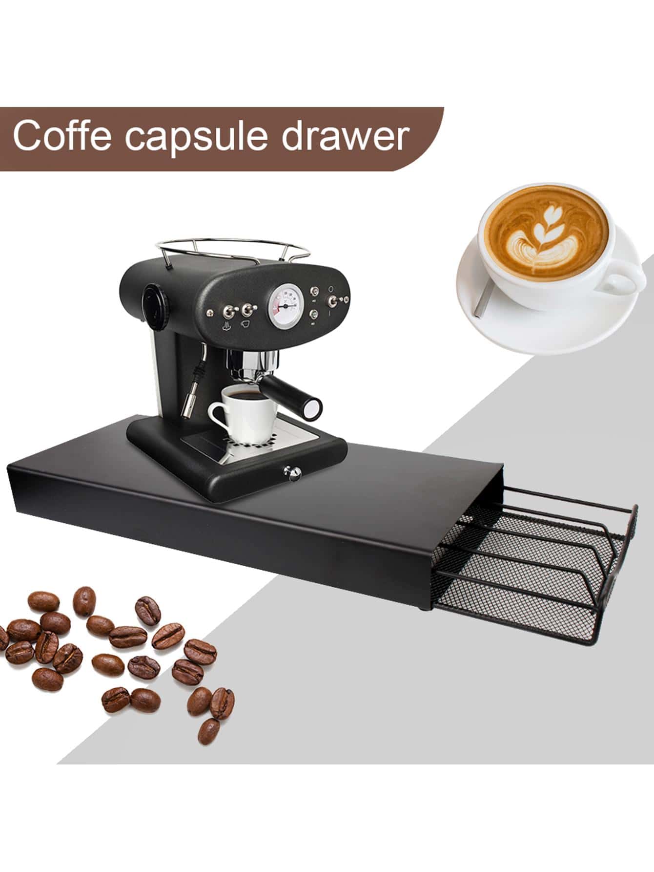 1pc For Practical Organizer Drawer Type 40 Pods Storage Organizer Stand