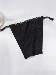 1 Pack Women's Rhombus Double Lace Breathable Fashion Chest Cover False Collar Suitable For Daily Wear Accessories Women Valentine's Day Valentines