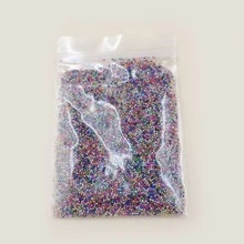 10000顆/套亞克力微珠（直徑：0.6-0.8毫米）用於DIY珠寶製作 - 綠色 - 查看 4