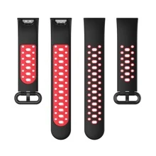 Dual Color Strap Compatible With Redmi Watch 2 Lite, Redmi Watch2, Redmi Horloge 2, Xiaomi Mi Watch Lite 2, Xiaomi Watch - Black - View 5
