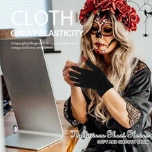 Yikisdy Glitter Paw Gloves Black Long Fingernails Glove Cat or Wolf Claws Gloves Halloween Ghost Costume for Women and Girls - 紅色 - 查看 6