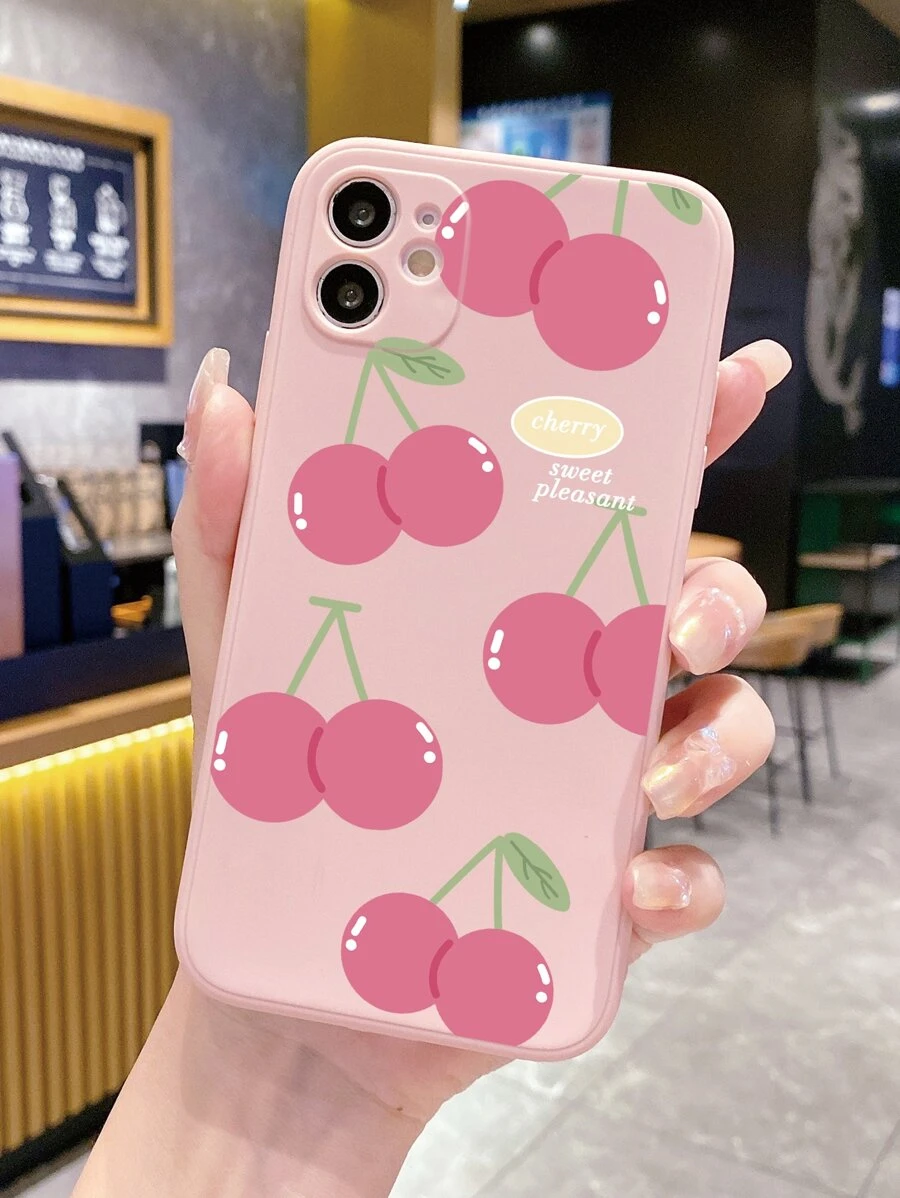 櫻桃圖案手機殼