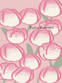 1pc Pink & White Tulip Design Anti-fall Phone Case - Baby Pink - View 6