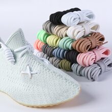 1對的厚圓形鞋帶適用於運動鞋 - 彩色 - 查看 1