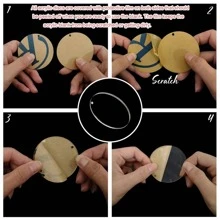 10入組透明亞克力矩形空白物,diy手工藝品、鑰匙扣、掛件、手工藝品 - 長方形 - 查看 3