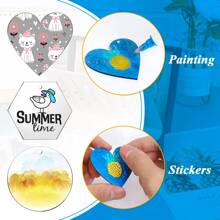 10入組透明亞克力矩形空白物,diy手工藝品、鑰匙扣、掛件、手工藝品 - 長方形 - 查看 6