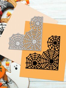 1pc Halloween Spiderweb Patterned Diy Cutting Die