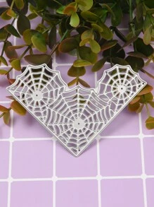 1pc Halloween Spiderweb Patterned Diy Cutting Die