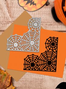 1pc Halloween Spiderweb Patterned Diy Cutting Die