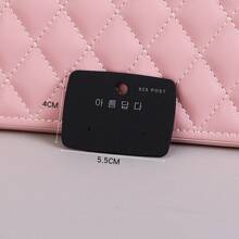 Tarjetas De Joyería Personalizadas Con Embalaje Negro Para Accesorios Para El Cabello, Aretes, Tachuelas, Collares, Exhibición De Diademas