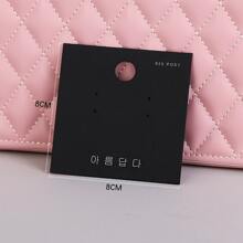 Tarjetas De Joyería Personalizadas Con Embalaje Negro Para Accesorios Para El Cabello, Aretes, Tachuelas, Collares, Exhibición De Diademas