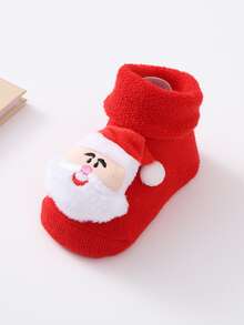 可愛 經典兒童襪子 - 紅色 - 查看 5