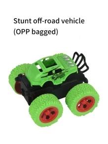 1 件慣性越野車兒童玩具車,防撞,模型車,顏色、圖案和尺寸隨機,包裝隨機 - 綠色 - 查看 3