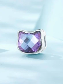 1入時尚925純銀卡通魅力珠,適用於女士手鍊手環diy珠寶製作,派對禮物優質女性珠寶 - 銀色 - 查看 7