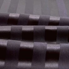 3pcs/ 4pcs Satin Striped Bed Sheets, Soft Silk Lightweight Bed Set For Bedroom Twin/ Full/ Queen/ King - Black - View 5