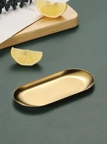 1 khay trang sức bằng thép không gỉ - Vàng - Xem 3