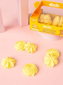 可愛卡通模擬甜品餅乾橡皮,隨機1盒(6入組) - 彩色 - 查看 3