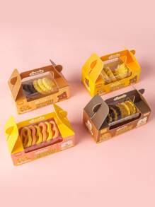 可愛卡通模擬甜品餅乾橡皮,隨機1盒(6入組) - 彩色 - 查看 4