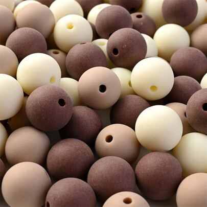 30pcs 14mm Multi Colors Big Round Spacer Beads Acrylic Beads For Jewelry Making Supplies Handmade Necklace Key Chain DIY Jewelry Accessories